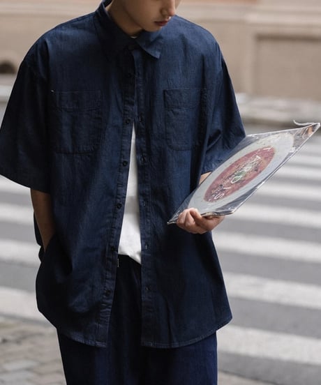 Regular Loose Light Denim Shirt