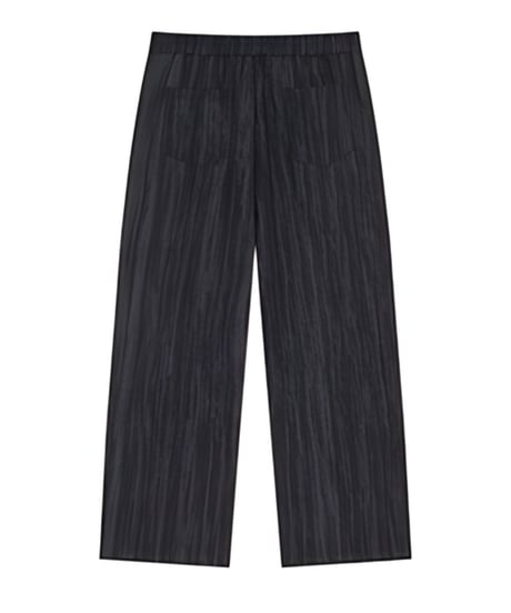 Striped Wash Wide-Leg Easy Pants / 2color