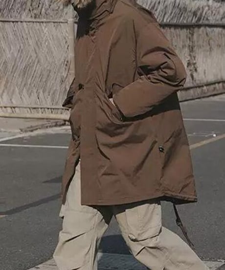 Down Parka with Removable Fur Collar