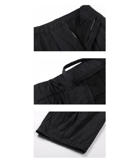 Shrink Pleats Loose Pants / 2color