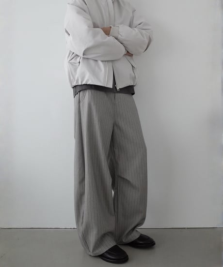 Retro Striped Wide-Leg Pants