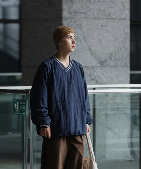V-NECK PULLOVER SHIRT / 2COLORS