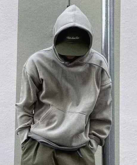 Cotton Blend Hoodie Sweatshirt