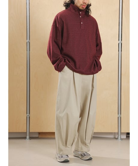 Over Pleats Easy Wide Pants / 2colors