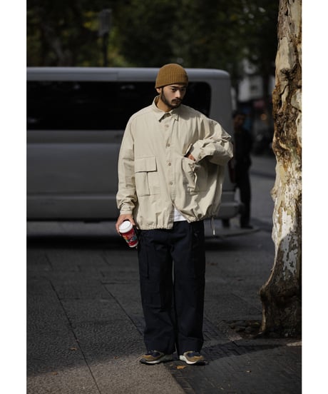 Military-Style Wide-Cut Jacket / 2color