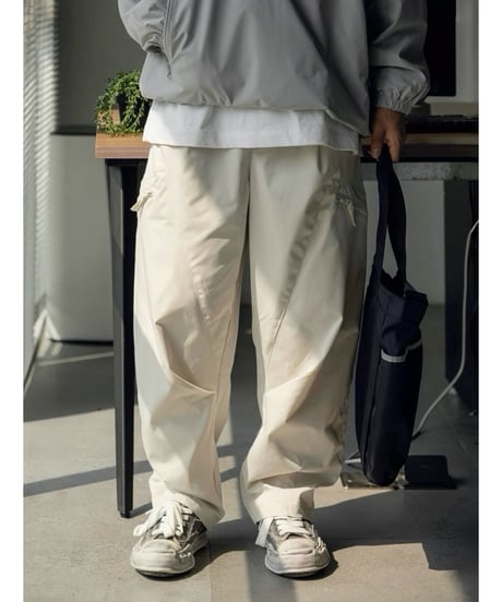Wide Tapered Tech Cargo Pants / 3color