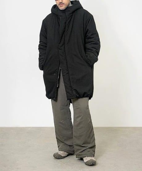 Thick Cotton Hooded Cort Jacket / 2color