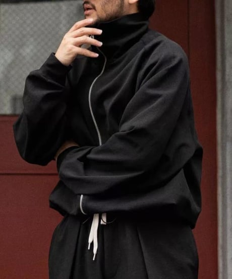 Double Zipper Turtleneck Jacket
