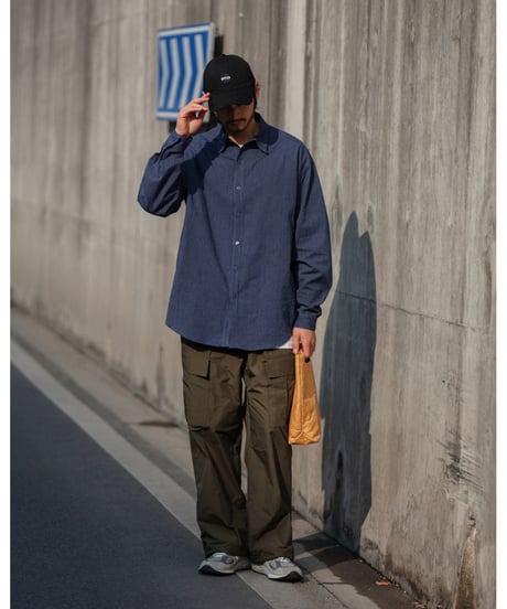 BASIC LOOSE FIT STRIPE L/S SHIRT