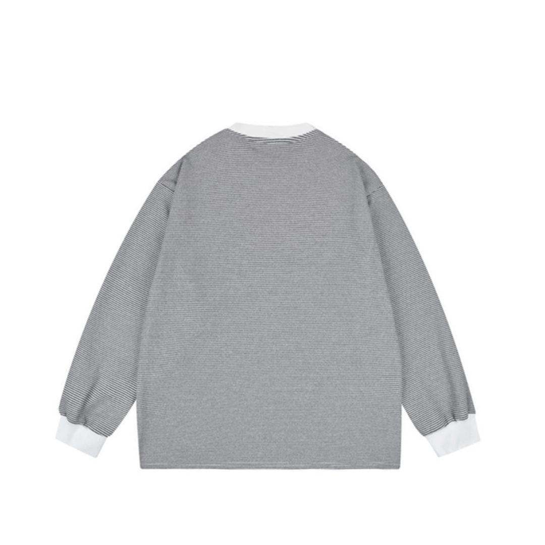 Classic Border Crewneck Long Sleeve Tee | keels