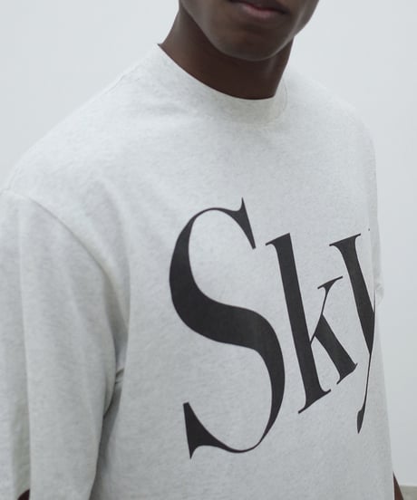 Sky Oversized Print T-shirt / 2color