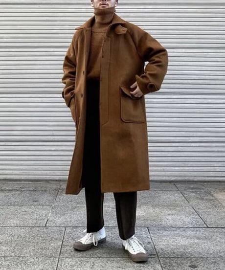 Double-Sided Tweed Trench Coat