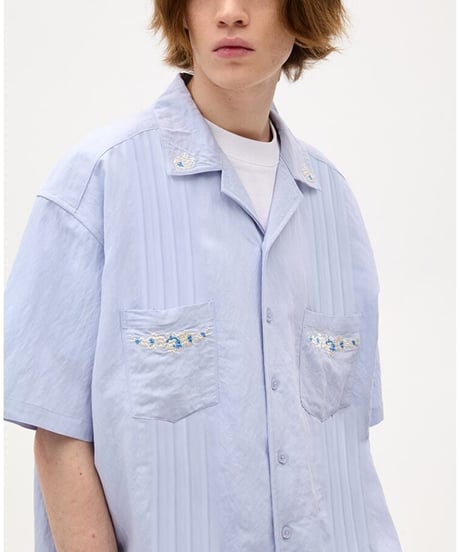 Embroidered Wide Silhouette Cuba Shirt