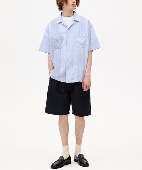 Embroidered Wide Silhouette Cuba Shirt