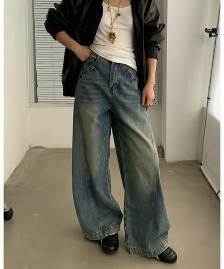【在庫限り】Vintage Curved Knife Jeans