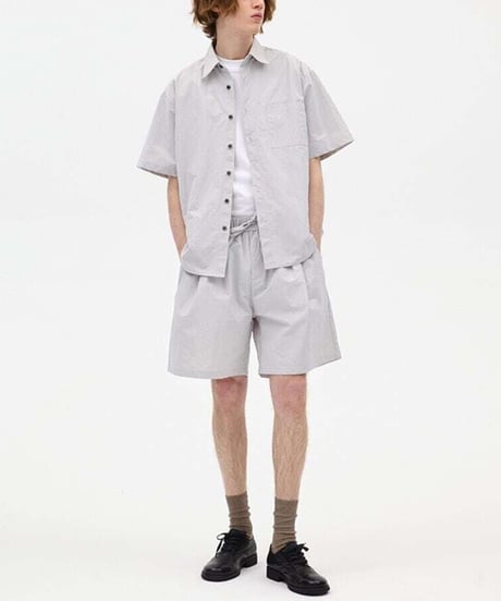 Wide Form Clean Regular Collar Shirt / 2color