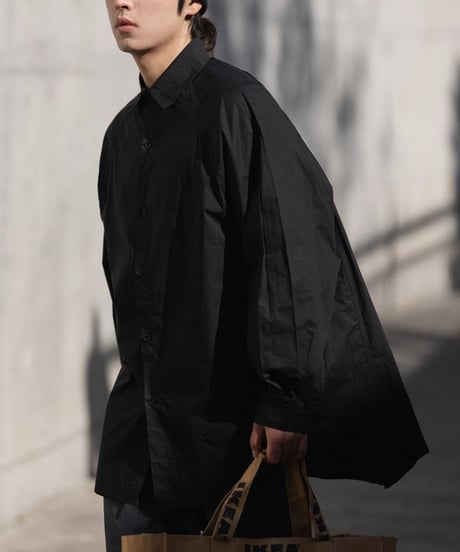 Raglan Clear Loose Long Sleeve Shirt / 4color