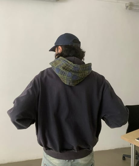 Retro Plaid Hooded Sweatshirt
