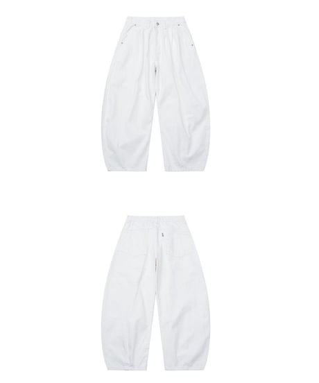Clean Wide White Pants