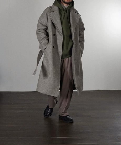 Herringbone Tweed Coat