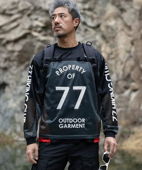 PROPERTY OF 77 Mesh Pullover Top