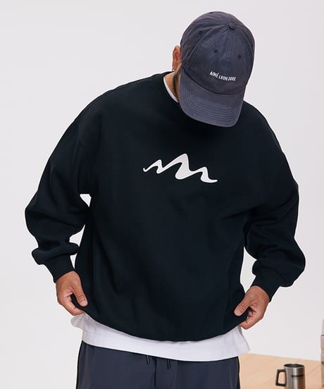 OVERSIZED MOUNTAIN PRINT SWEATSHIRT / 4COLORS