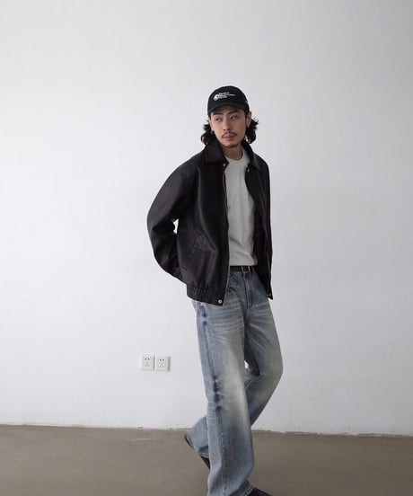 Single Leather Jacket / 2color