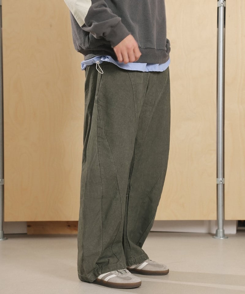 パンツ old design easy pants US vintage design pattern easy pants 【公式通販】