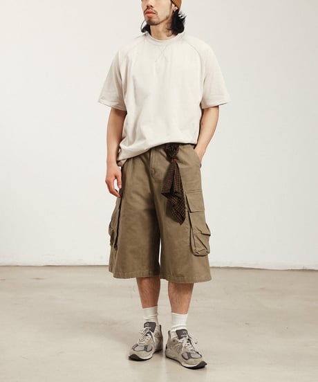 Clean Stitch Raglan Sleeve T-Shirt  / 2color