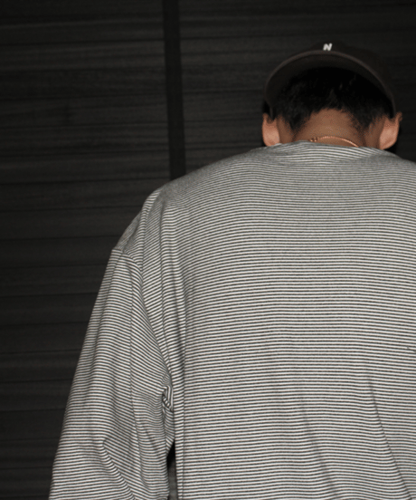 Classic Border Crewneck Long Sleeve Tee