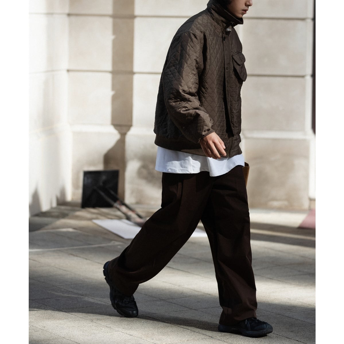 Wide Straight Tuck Easy Pants / 3color | keels