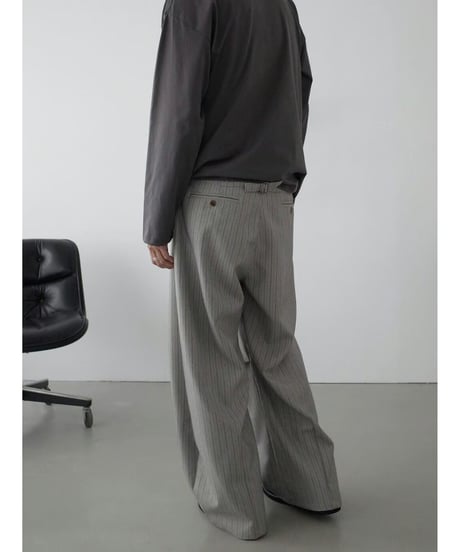 Retro Striped Wide-Leg Pants