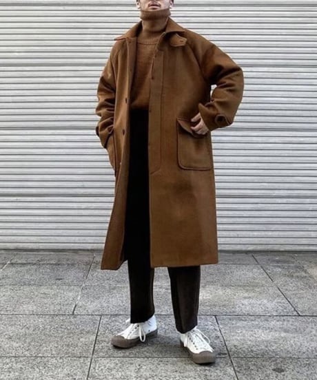 Double-Sided Tweed Trench Coat
