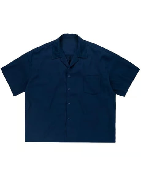 Clean Design Wide Open Collar Shirt / 2color