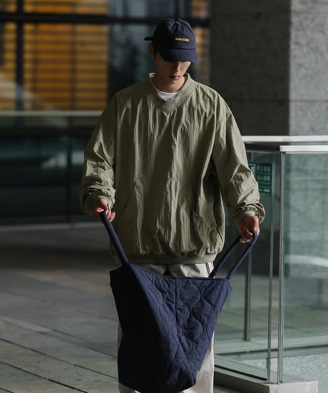 V-NECK PULLOVER SHIRT / 2COLORS