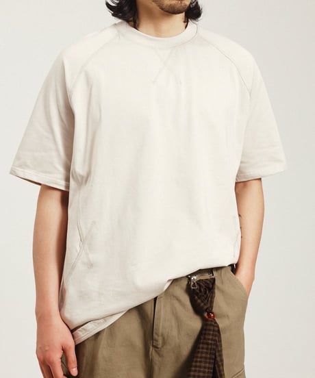 Clean Stitch Raglan Sleeve T-Shirt  / 2color