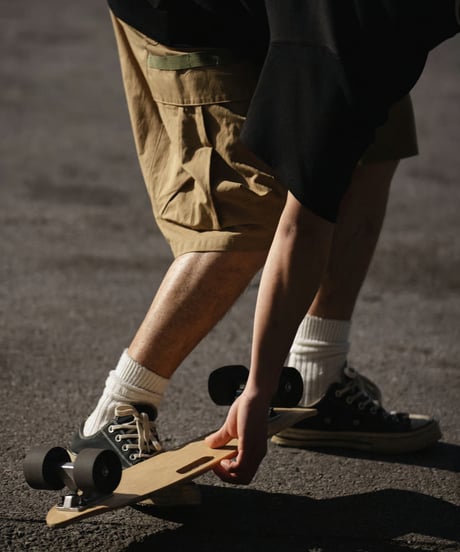 WIDE LOOSE CARGO SHORTS / 4COLORS