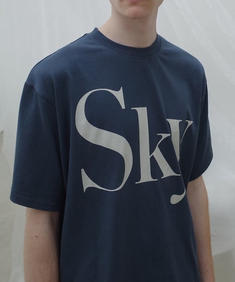 Sky Oversized Print T-shirt / 2color
