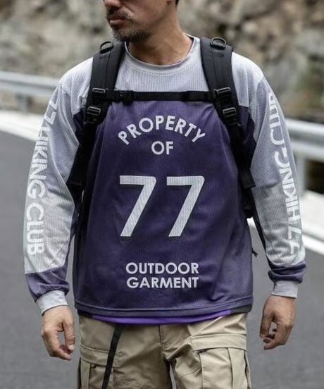 PROPERTY OF 77 Mesh Pullover Top