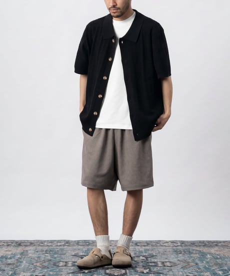 Cable Knit Shirt Cardigan / 2colors