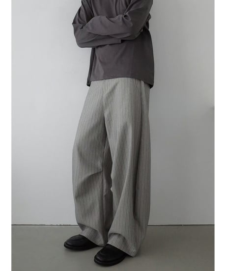Retro Striped Wide-Leg Pants