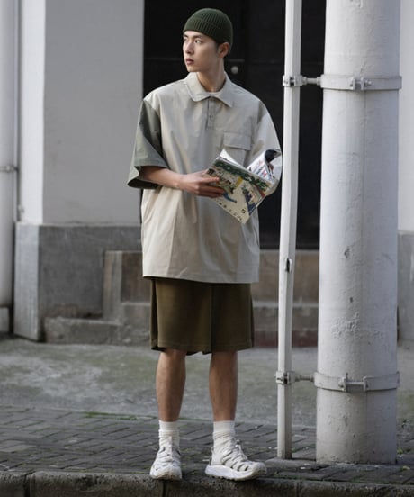 Multicolor Loose Polo Shirt / 2color