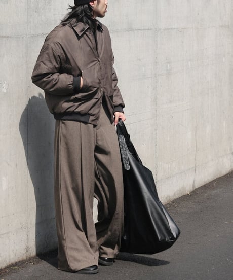 Waist Design Droop Loose Slacks Pants  / 2color