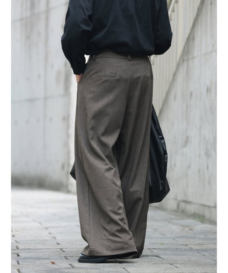 Waist Design Droop Loose Slacks Pants  / 2color