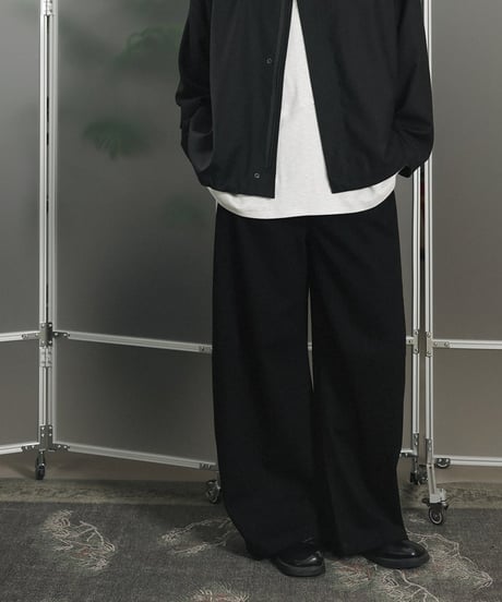 Black Denim Loose Straight Trousers Pants