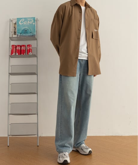 WIDE FIT STRAIGHT DENIM / 2COLORS