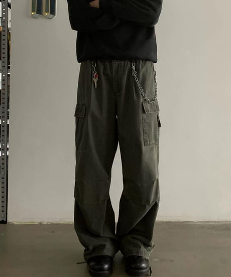 Vintage Wide-Leg Work Pants