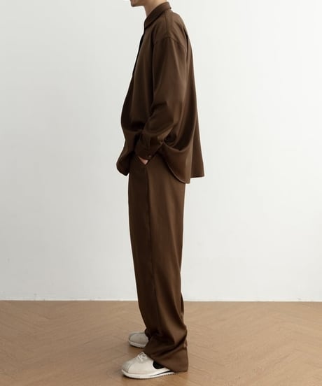 Clear Drape Tuck Easy Pants / 2colors