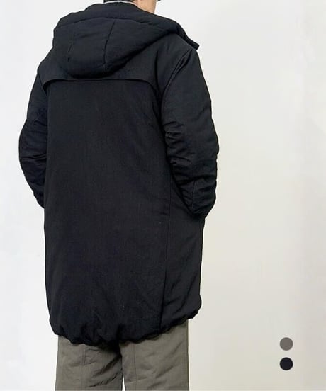 Thick Cotton Hooded Cort Jacket / 2color