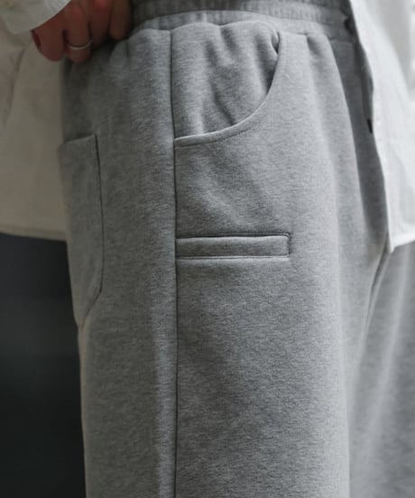 Loose Straight Knee Pleats Sweatpants